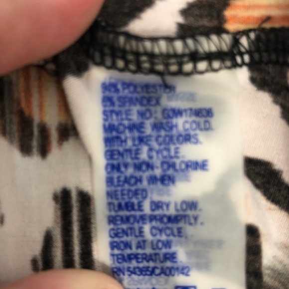 PETER NYGÅRD Sleeveless Animal Print + Medallion Jersey Angle Blouse XL - Picture 6 of 8